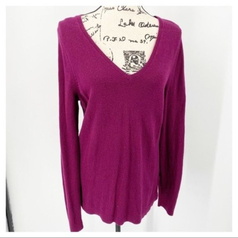 Old Navy Violet Plum Purple V Neck Sweater L